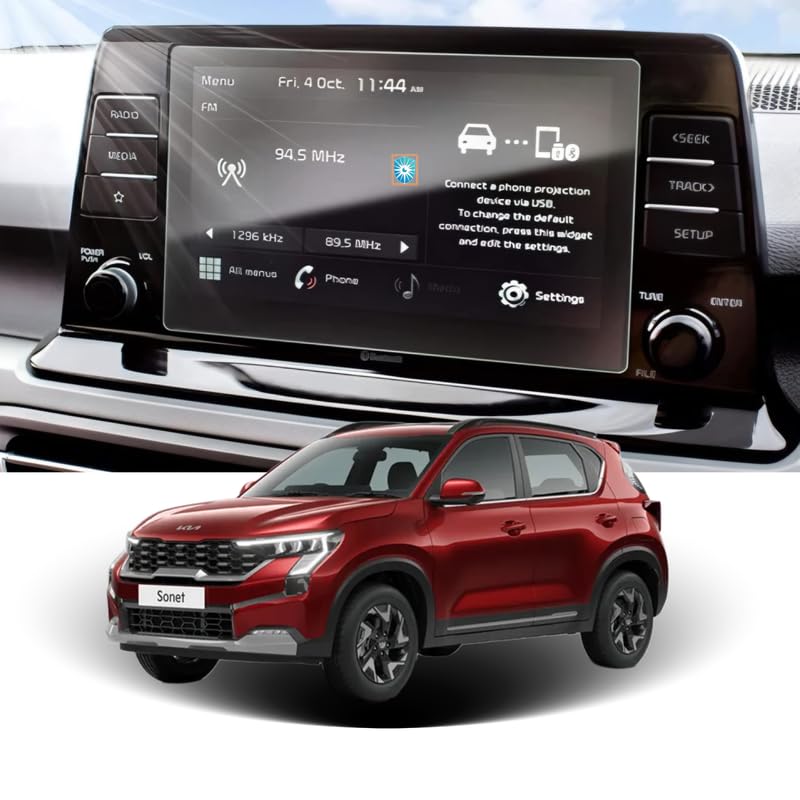 Image of Kia Sonet (8 Inch) Touchscreen Protector Guard - (Not a Tempered Glass)