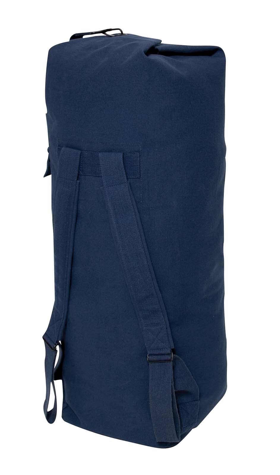 Rothco Men's Double Strap Duffle Bag, Navy Blue, 22" x 38"