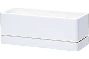 D'vine Dev 12 Inch Window Box Planter Rectangle Indoor