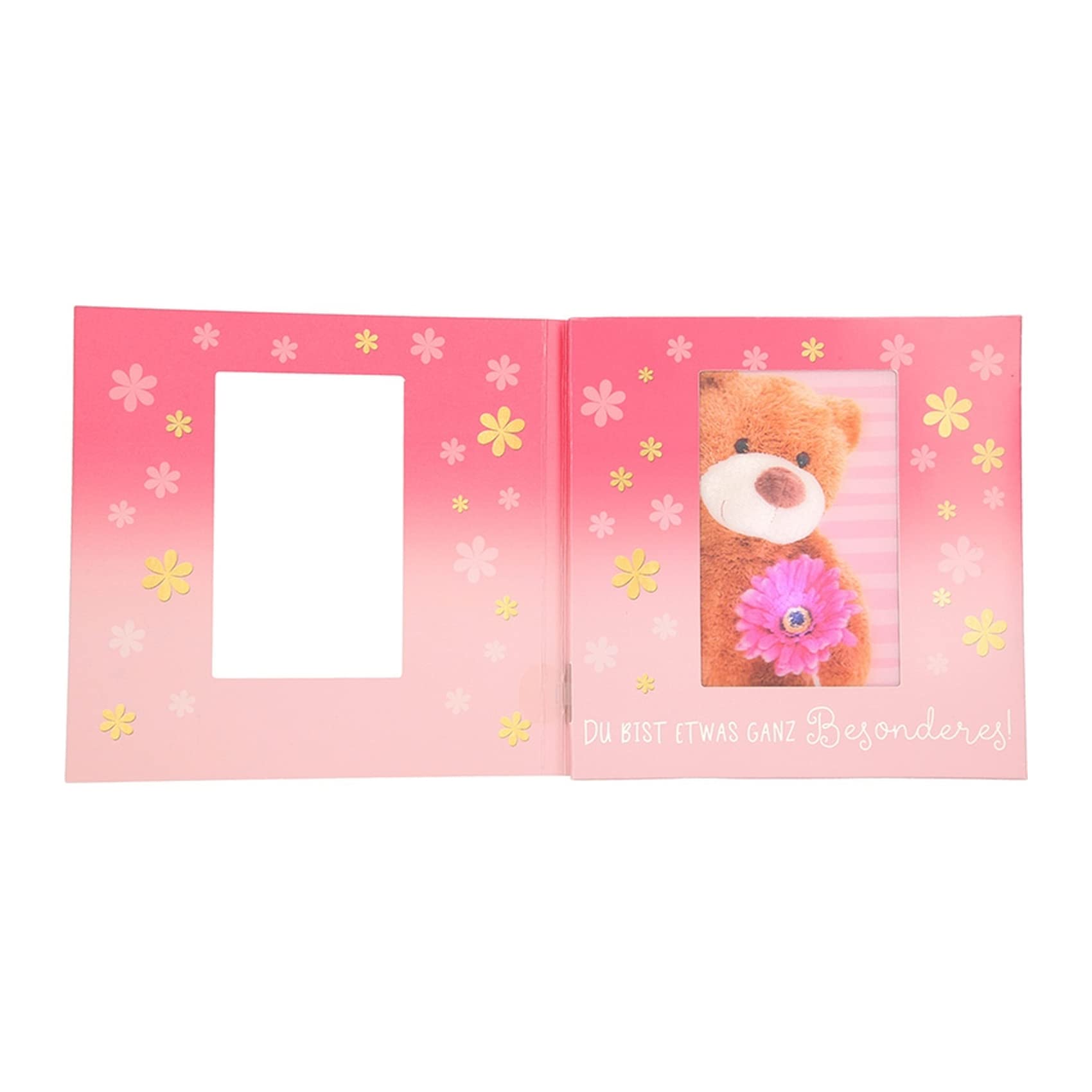 Depesche 11130-051 Biglietto Di Auguri 3D Con Musica E Luce Per Nascita Di Una Femmina - Formato 15,5x15,5 Cm Con Busta, Canzone 'Isn't She Lovely', Spazio Per Messaggi, Cartolina Musicale - 3