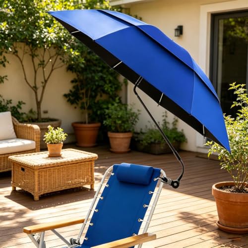 Parasol portátil con clip 180° UPF 50+ ideal para playa, pícnic y terraza 2