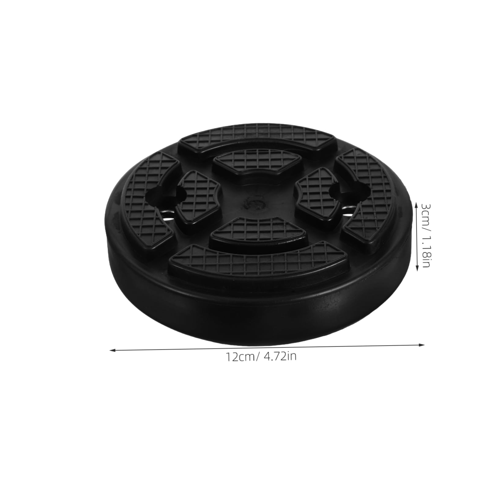 4 Pezzi Gommini per Sollevatore a Due Colonne in Gomma Nera | Foro Interno 10, 8cm, Interasse 7cm, Accessori per Impianto di Manutenzione