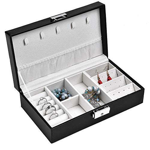 Preisvergleich Produktbild DAUERHAFT Schmuckschatulle für Mode und einzigartiges Design, Organizer für Schmuckschatullen, leicht zu transportieren