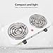 Electric Countertop Stove, 2000W Multifunctional 2 Portable Cooking Stove Electric Hot Plate Double for Home and Outdoor (110V)