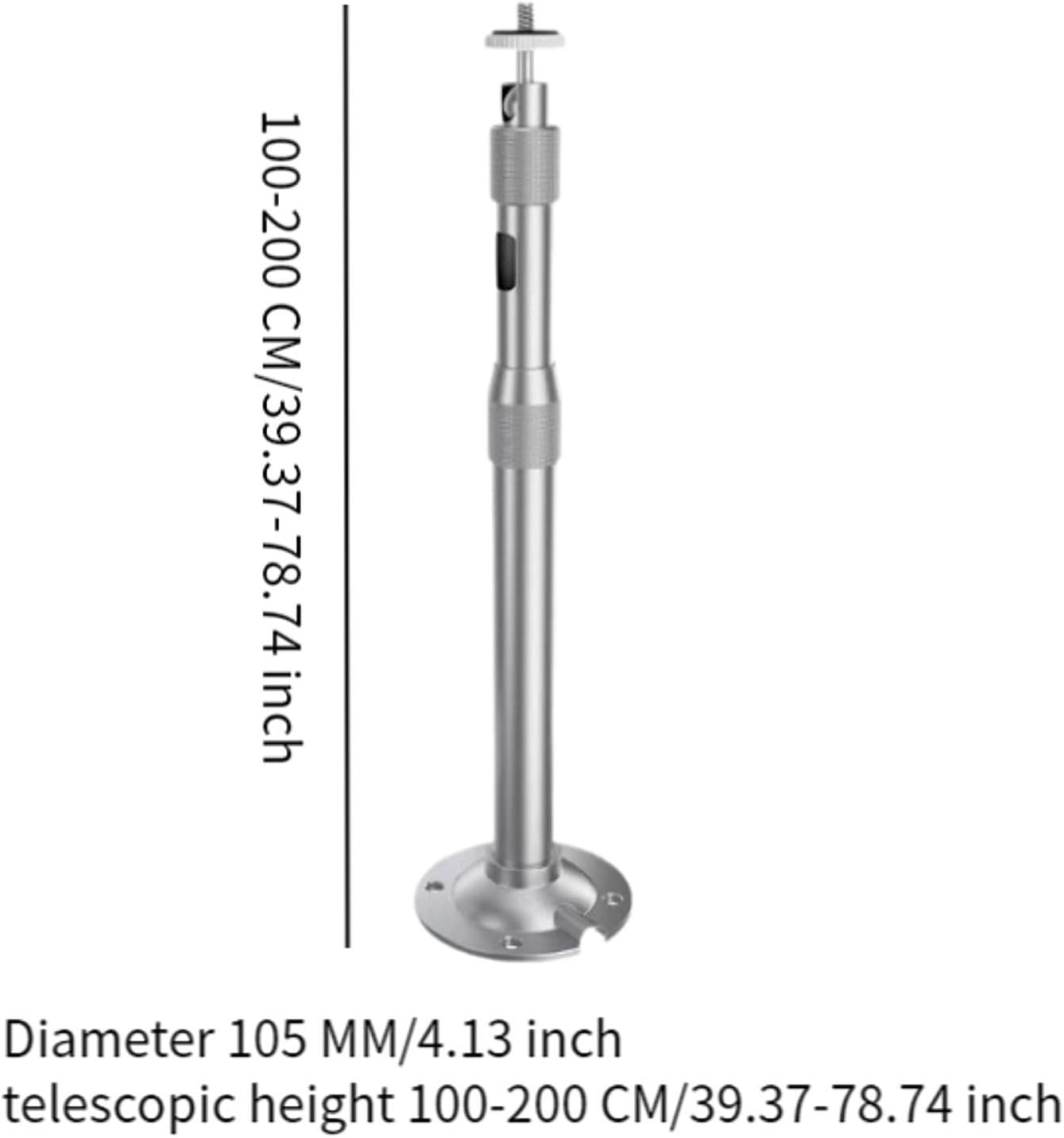 Wall Mount with 1/4 Inch Aluminium Alloy, 100 to 200cm