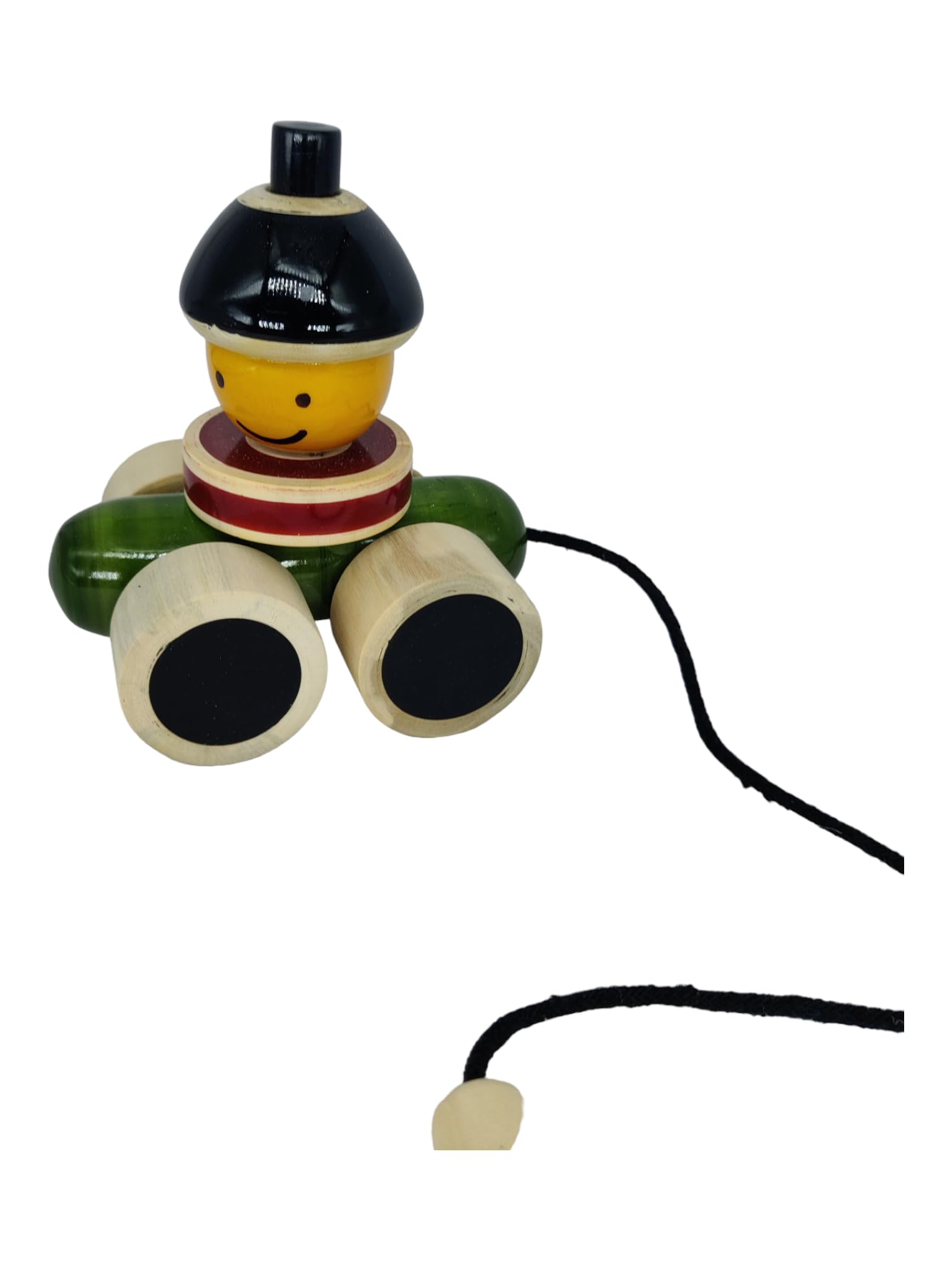 K&K Krafts & Kreations Wooden Police Toy Car