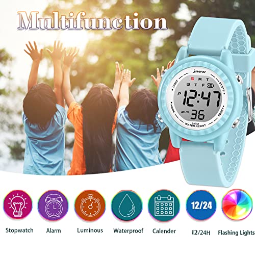 Venhoo Silicone Colorful Flashing Light-Up Outdoor Sport Wrist Watch2