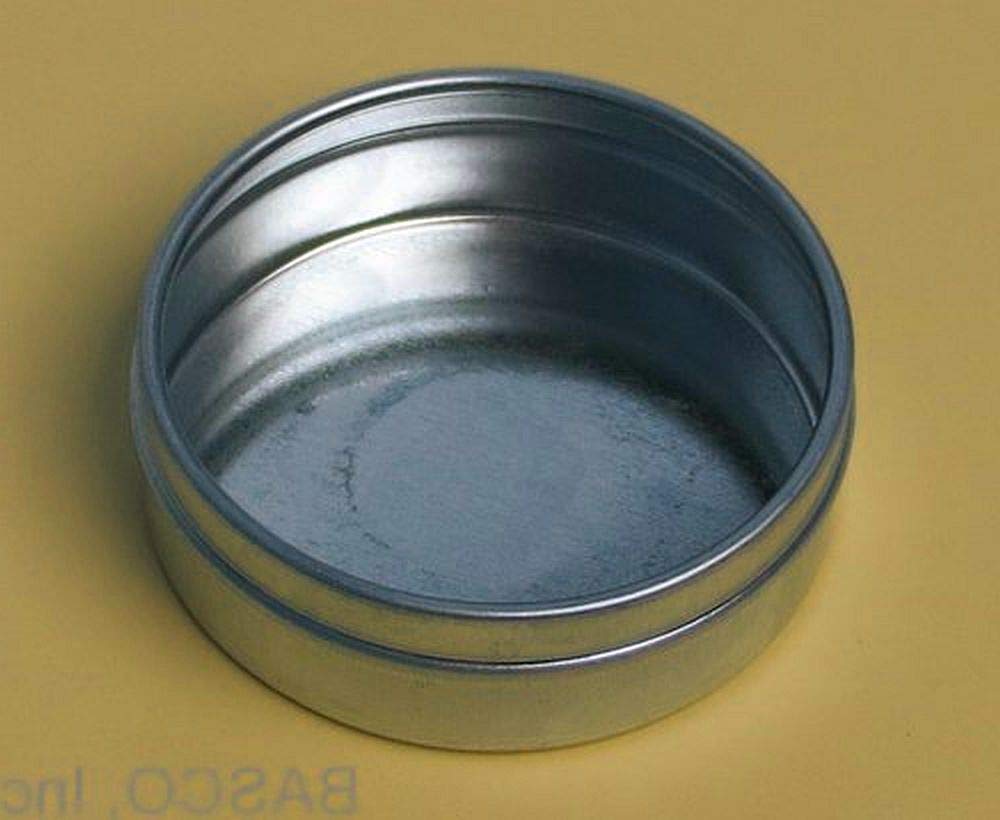 1/2 oz Bottom, Flat - Industrial Round Seamless Tins,48 Case Pack