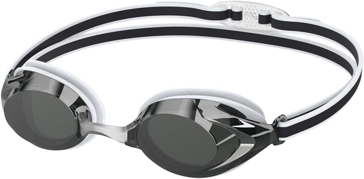 Speedo Junior Vanquisher 3.0 Mirror Swim Goggles | Youth Mirrored Swimming Goggles, Anti-Fog, UV Protection, Comfortable Fit