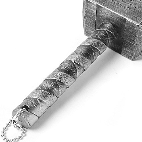 ALIXIN-Mjolnir Quake Beer Bottle Opener,Hammer of Thor Shaped Bottle Opener,Perfect voor Bar en Huishoudelijk Gebruik,Warhammer-Stijl Geweldig Cadeau voor Festival. (Zilver) - Image 6