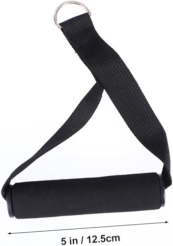 Miniatura 3 de Happyyami Par de accesorios deportivos de agarre de mano ajustable, asas de ejercicio, mango de cuerda, mango de banda de gimnasio, polea, banda de