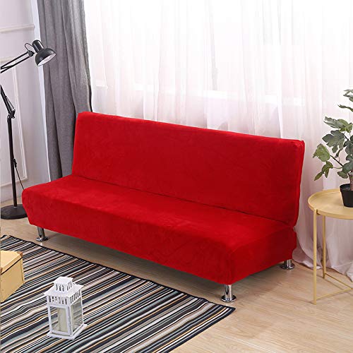 Housse de clic clac extensible en peluche épaisse pour protéger un canapé-lit