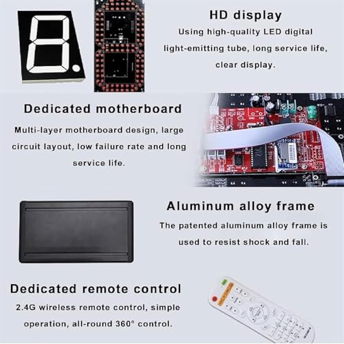 Marcador electrónico LED 1.8 pulgadas con control remoto miniatura 6