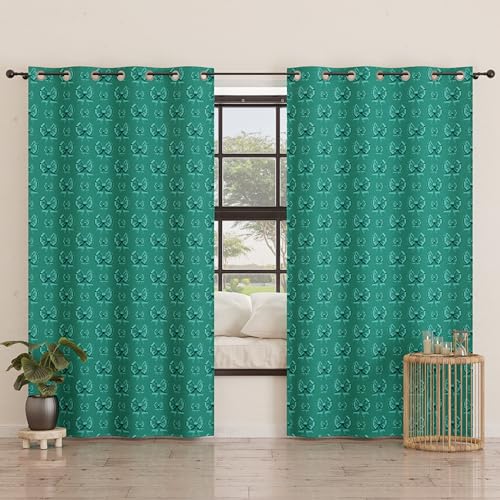 PETTI Artigiani Italiani - Tende a Pannelli per Interno con Anelli 2 Pezzi 140x280cm, Tenda Camera da Letto e Soggiorno Oscuranti Isolanti e Moderne, Fiocco Ottanio, 100% Made in Italy