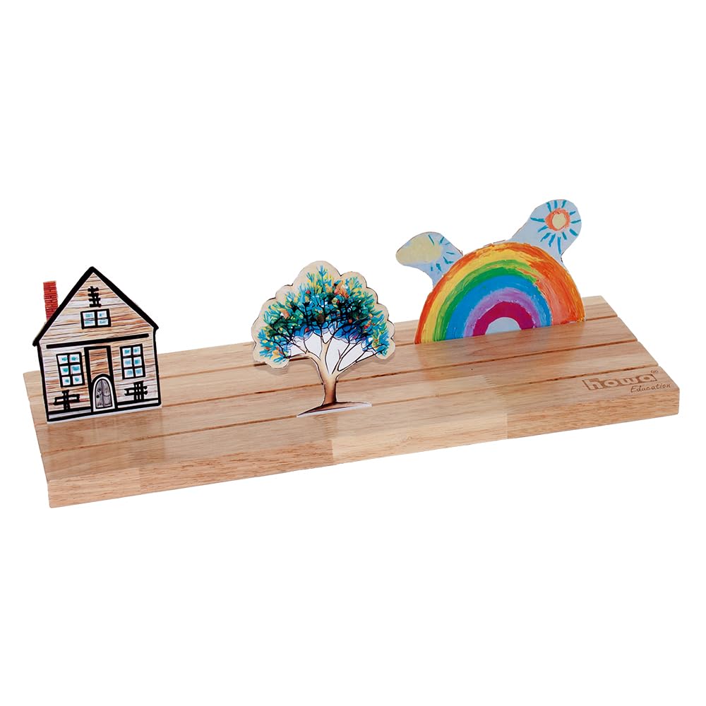 howa Guide narratif en bois, complément pour kamishibai, théâtre de figurines, instrument éducatif, narratif interactif, promotion vocale, pour la maternelle, l'école et la maison 7505