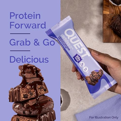 image for Quest Nutrition Overload Protein Bars, Chocolate Explosion, 20g Protei