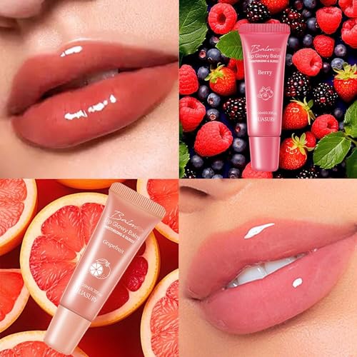 4Pcs Lip Balm Gift Set, Fruit-flavored Moisturizing Lip Gloss Lip Oil Set, Plumping Lip Glow Oil, Jelly Liquid Lipstick Glossy Lip Care for Dry Lips, Lip Tinted Oil Color for Teen Girls - Image 7