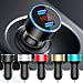 Auto Ladegerät, Universal Dual USB Charger 12V/24V Auto Ladegerät mit LED Digital Voltmeter für Motorrad, Wohnwagen, LKW und mehr