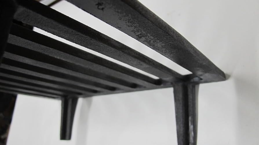 Amazon.co.jp: 囲炉裏五徳、プロ用、鋳物ブラック30Ⅹ22cm