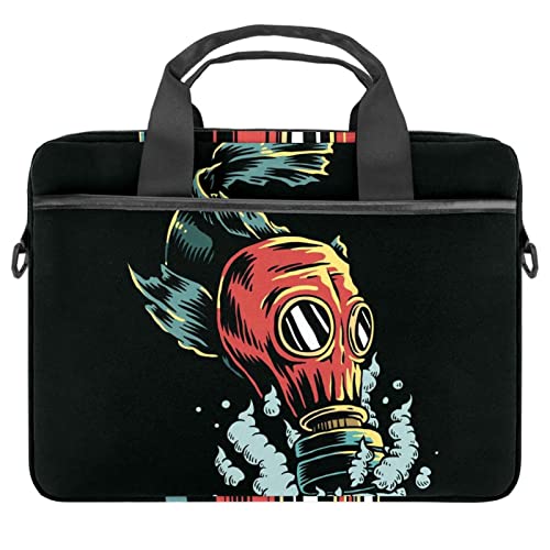 Housse pour ordinateur portable motif poisson originale à emporter au café ou à l'université