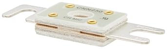 Mersen CNN GMG Forklift Truck Fuse, 130VAC/75VDC, 2.5kA AC/DC, 250 Ampere, 57/64" Diameter x 3-3/16" Length