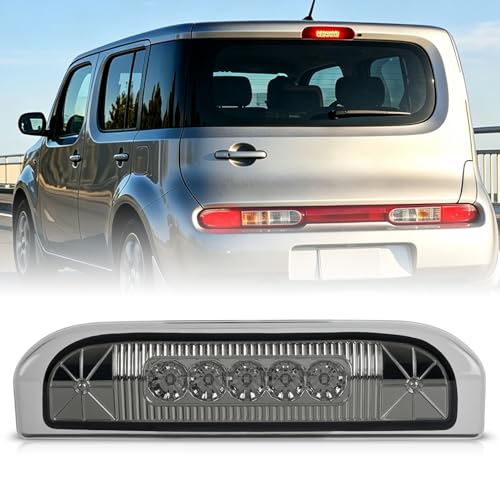 Image of Nilight Third Brake Light Tail High Mount 3rd Stop Lights Smoked Lens Compatible with Nissan Cube 2009 2010 2011 2012 2013 2014 Van SUV Rear Center Cab Lamp