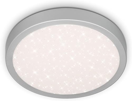 Briloner Leuchten 3048-014 Plafonnier LED plat avec décor étoilé et température 