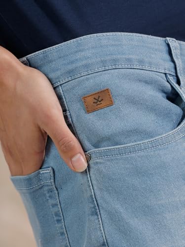 Image of WROGN Men's Cotton Stretch Jeans | Mid Rise | Slim Fit