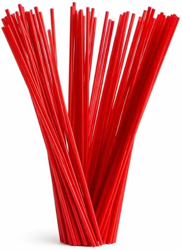 5-Inch Compostable Coffee Red Stirrer Sticks – Eco-Friendly Biodegradable Beverage & Cocktail Drink Stirrers for Coffee, Tea, Latte & Bar Use – Bulk Pack (8000)