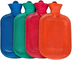 Bolsa Térmica 2 Litros para Compressa de Borracha Água Quente e Fria Dor Muscular Cólica Lesão Termoterapia Masculina Feminina Uso Corporal Multiuso Reutilizável - NRSHOP