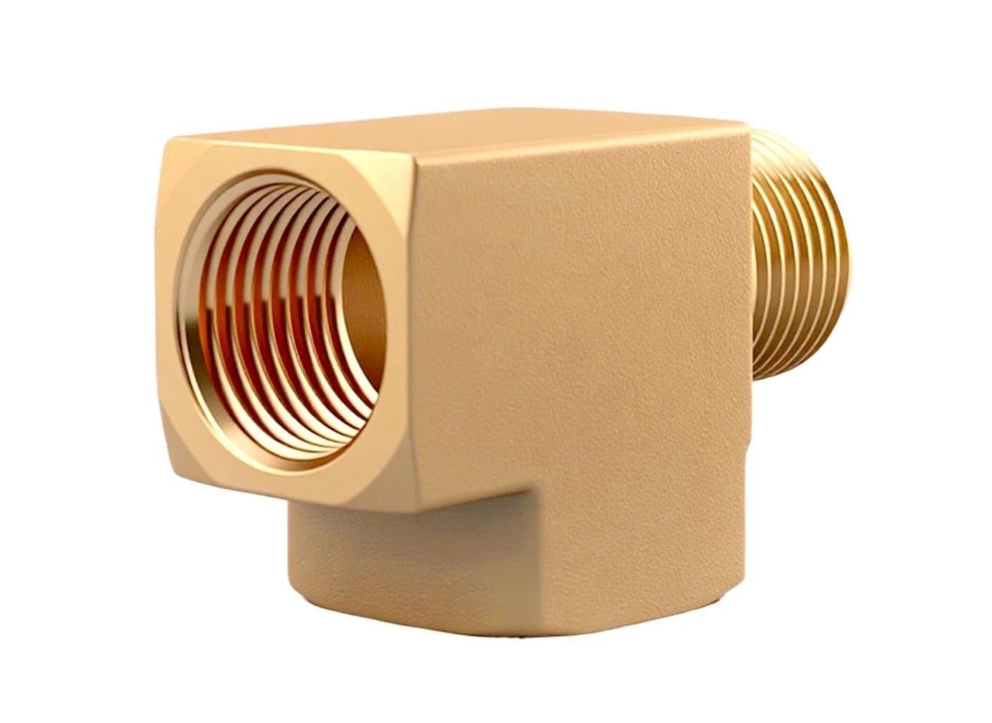 Té Séparateur Mâle Femelle NPT, Connecteur Raccord Plomberie En Laiton