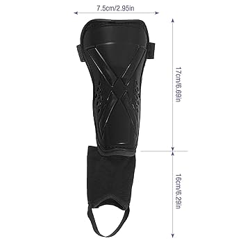 Football Shin Pads | Impact Protection Kids Shin Pads | Non Slip Double Adjustable Straps Soccer Shin Guards Boys Girls | Glitter Rainbow Shin Guards