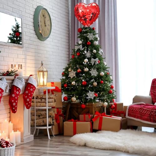 Árbol de San Valentín con encaje de corazón para pasillo y hogar 4