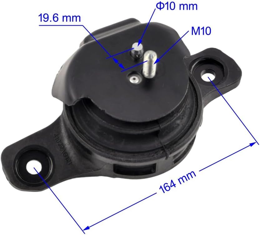 Front Left Front Right Engine Motor Mounts 2pcs Compatible with Subaru Impreza 2008 2009 2010 2011 2012 2013 2014 H4-2.5L Replace A6730 A6731