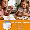 600 PCS 0.3 x 0.6 Inch Brads Round Head Paper Fasteners Metal Brass Fasteners Mini Gold Brads for Paper Crafts Making and Arts DIY Supplies Scrapbooking Decoration Projects #4