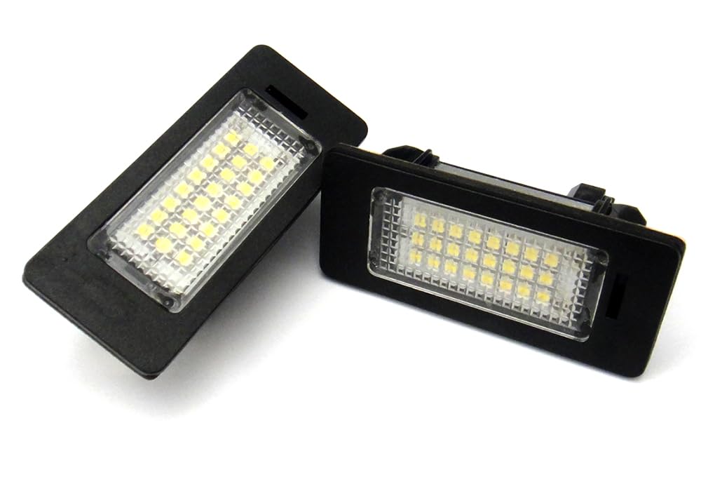 RZGMTSPT 2x LED License Plate Light Tag Lamp Assembly White Canbus For BMW 1 2 3 4 5 Series M3 M4 M5 X1 X3 X4 X5 X6