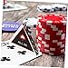 Abaodam Double Heart All Dealer Button for Hold and Poker Accessory for Poker Games and Tournaments Poker Game Chip Prop