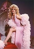 Posterazzi DAP19426 Morgan Fairchild Dress and Pink Fur Photo Print, 8 x 10, Multi