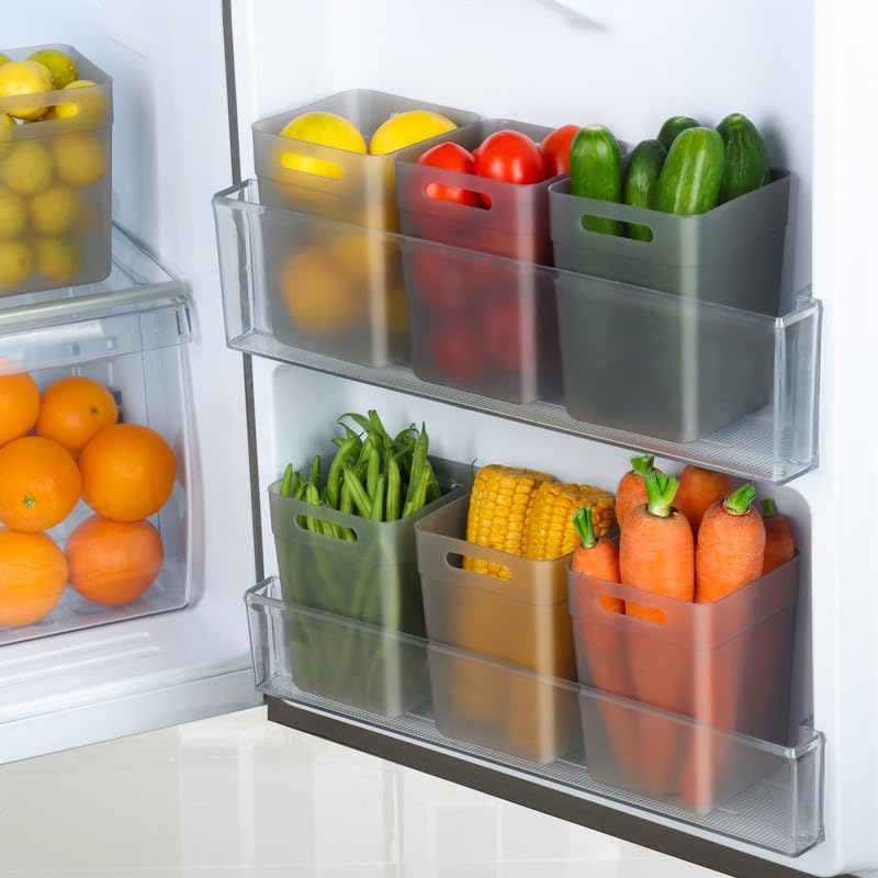 OMORTEX 1100ML Space Saver Fridge Container Organiser For Perfect Side door (Pack Of 8, White) (B0D91Y2W53) Amazon Price History, Amazon Price Tracker