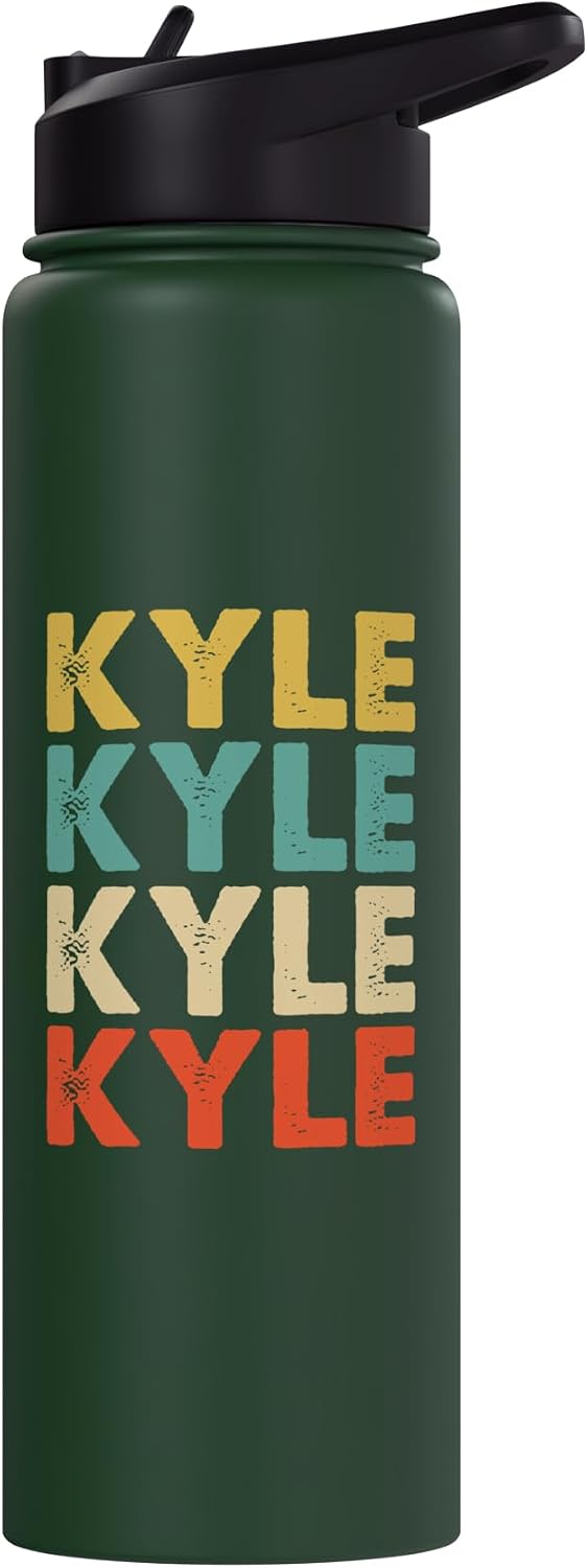 Kyle Name Stainless Steel Insulated Water Bottle