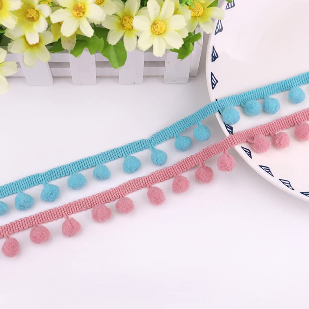 Mini Pom Pom Bommel Band - 12mm Pompons Für DIY Bastelprojekte