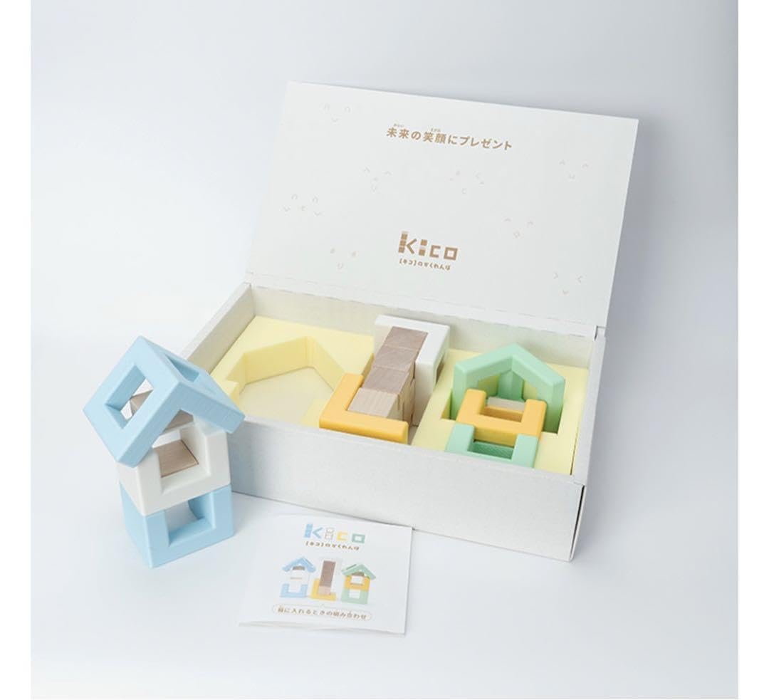 Amazon | kicoのかくれんぼ 積み木パズルセット 知育玩具 キッズ