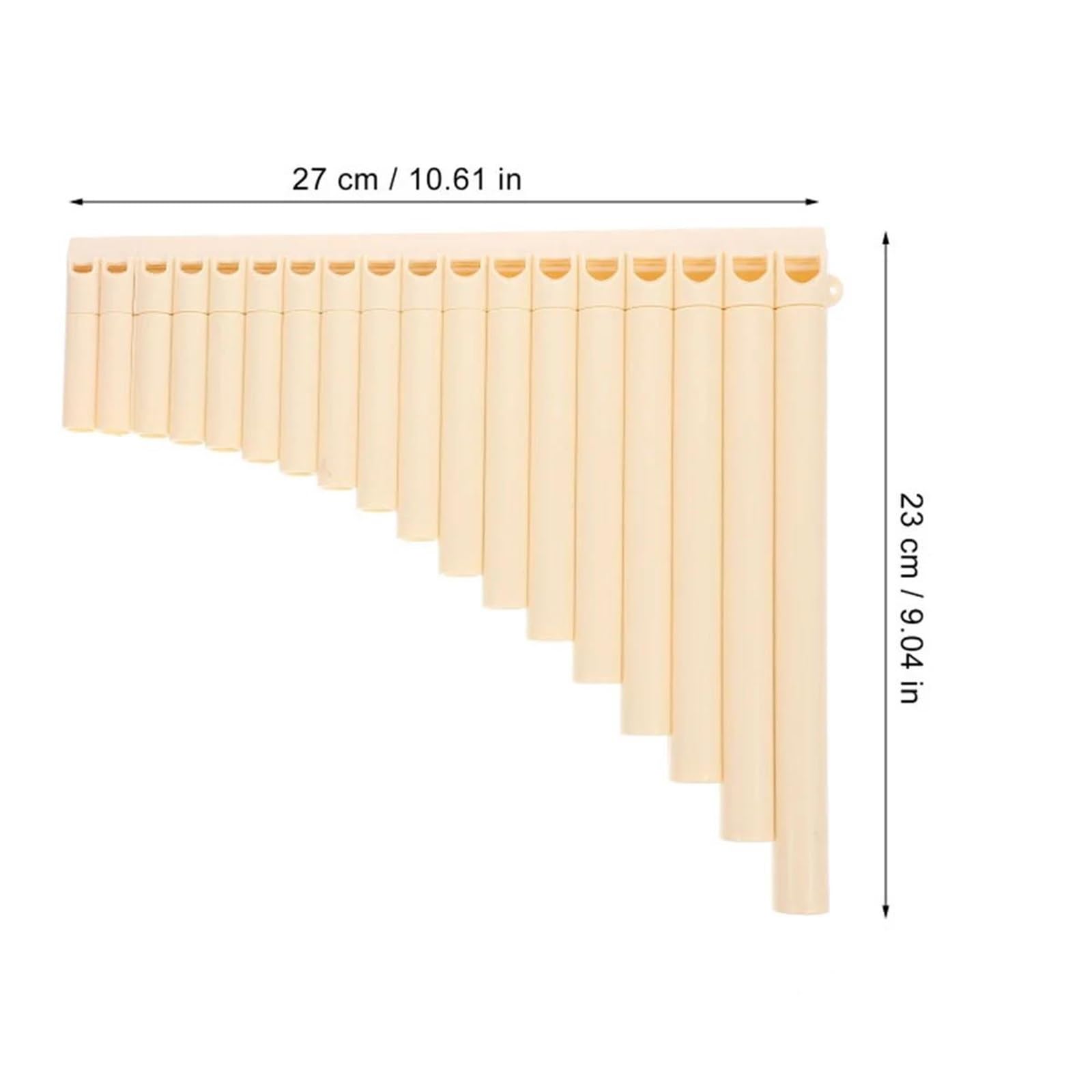 Flauto Di Pan Strumento A Fiato In ABS Fatto A Mano Con Flauto Di Pan 18 Flauti Di Pan Strumenti Musicali Popolari Portatili(Black)