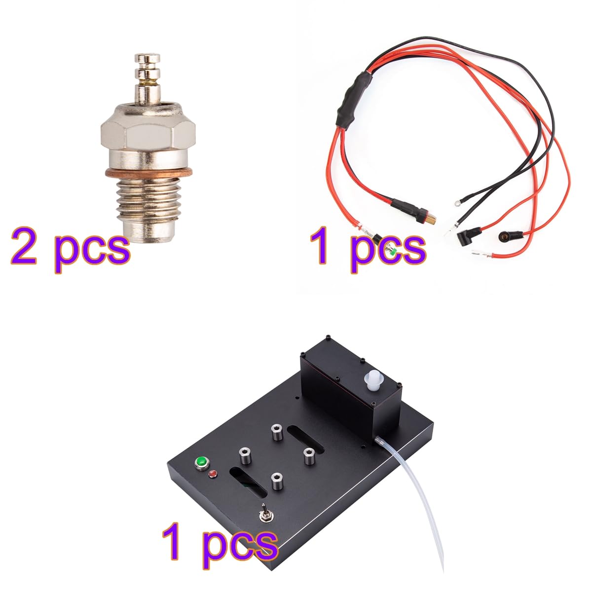PizazzToy SEMTO ST-NF2 L2 Nitro Moteur Modèle avec Base Métal Réservoir Carburant Kit Allumage