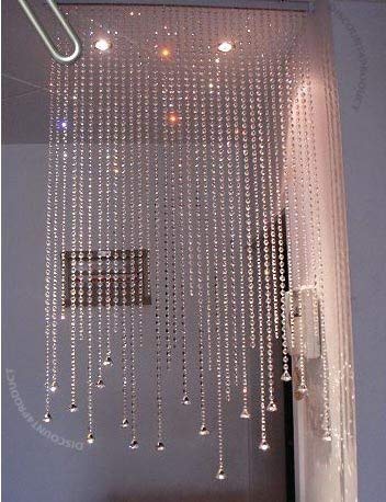 Orignal Glass 10 String 1.5meter Height with 30mm Round Drop Door Window Curtain Divider Separator Decoration Crystal Strings Bead Hanging Curtain