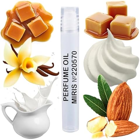 MIRIS No. 220570, Inspired by Vanilla Cake, Long-Lasting Unisex Perfume Oil for Women & Men Roll-On, Rollerball 0.34 Fl Oz / 10 ml Cover
