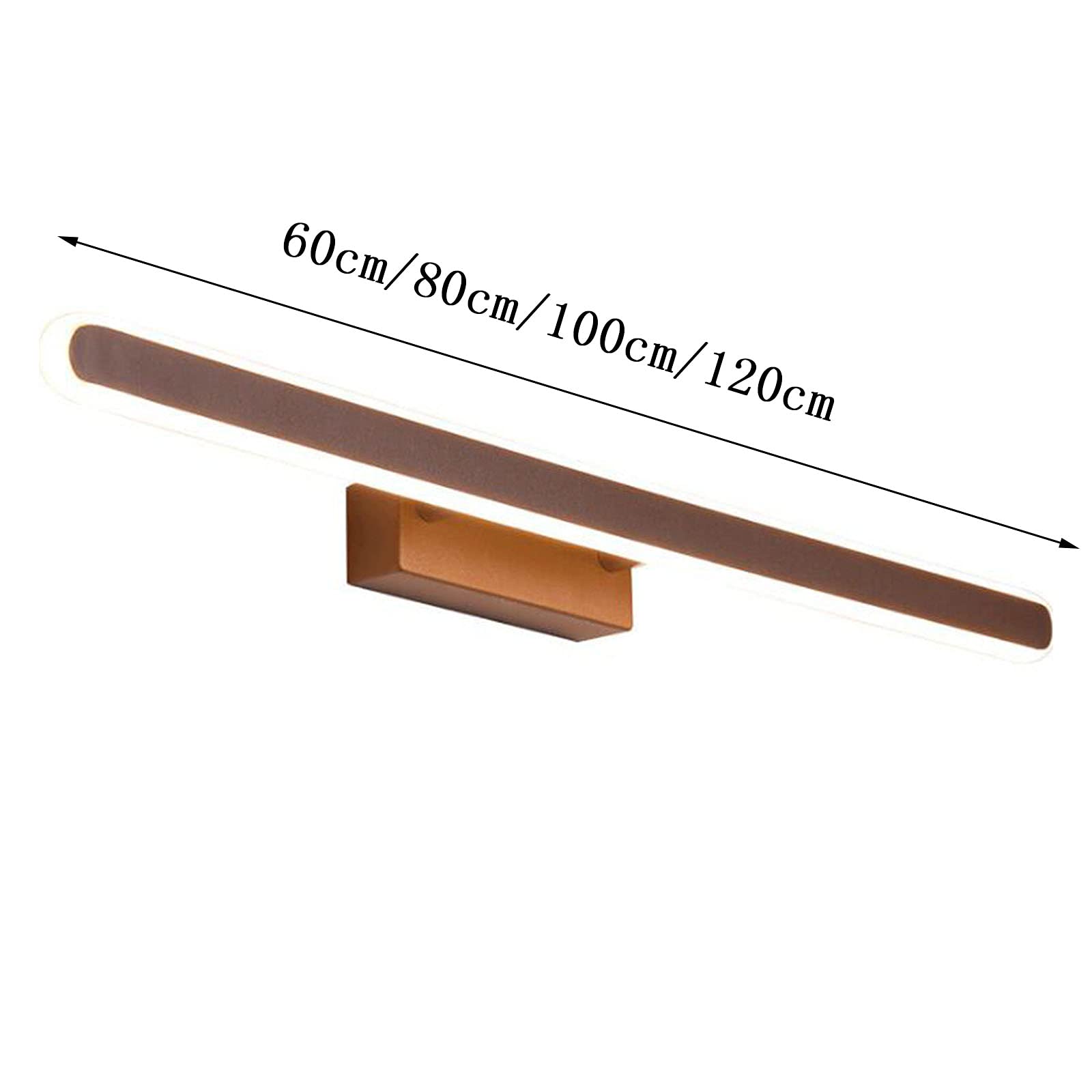 Iluminación de tocador Luces de Espejo de baño Luz Frontal de Espejo Vintage Lámpara de Pared Retro Luces de gabinete antivaho Impermeables Luz de Maquillaje de tocador Luces de baño (60 cm,