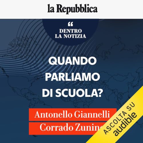 Diseño de la portada del título Quando parliamo di scuola?