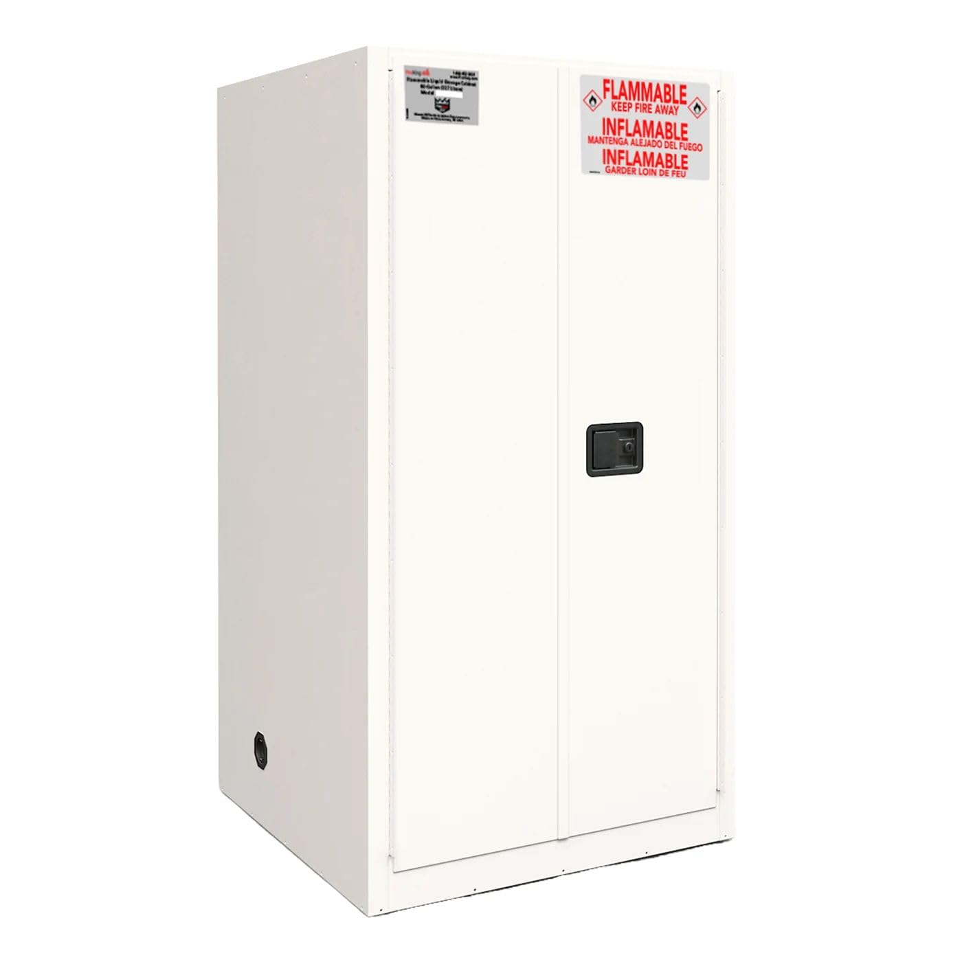 FireKing 60 Gallon Lab Chemical Flammable Safety Cabinet, Automatic Door