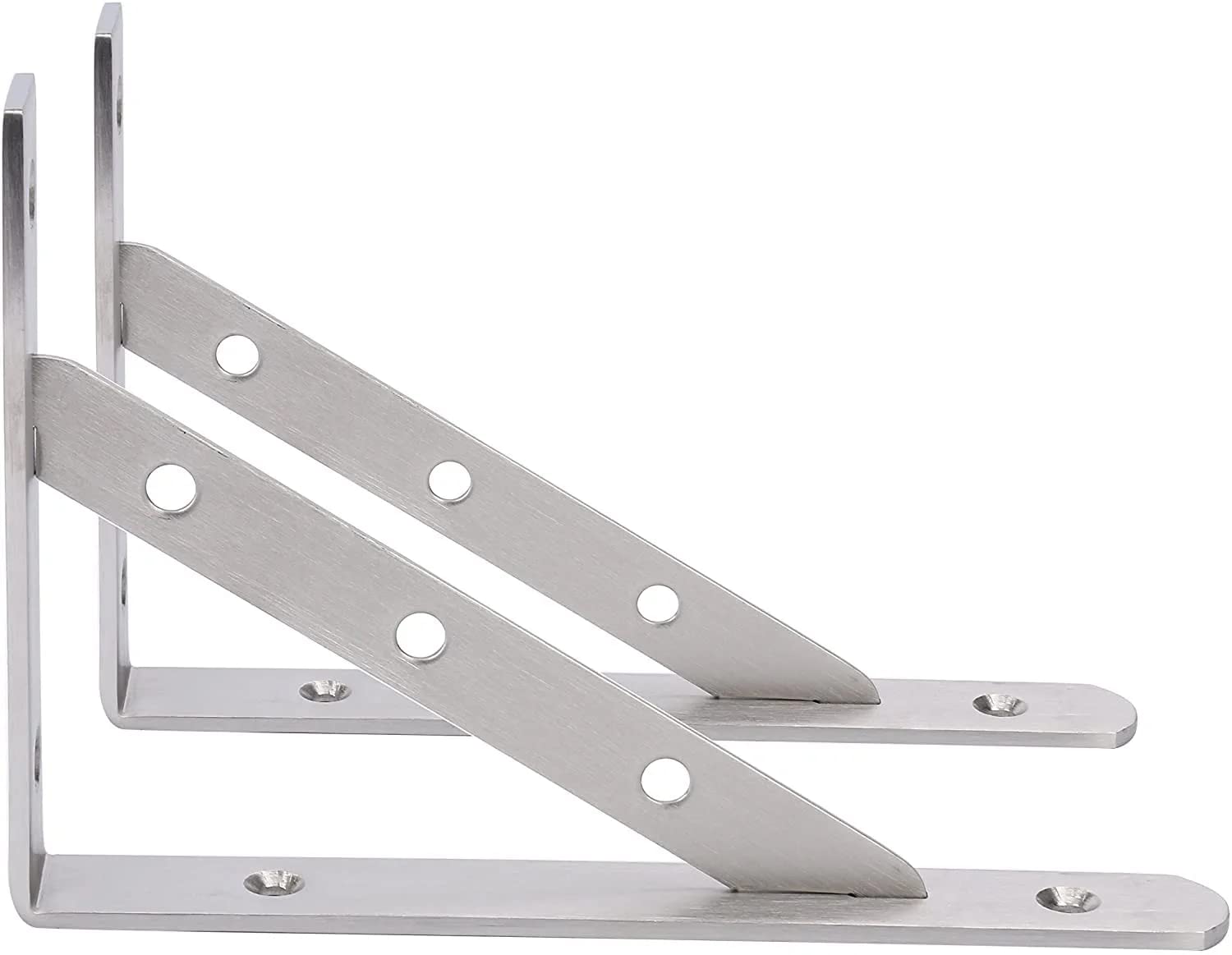 DIAMOND BRAND Made 8 PCS of Stainless Steel Heavy Duty Shelf Brackets